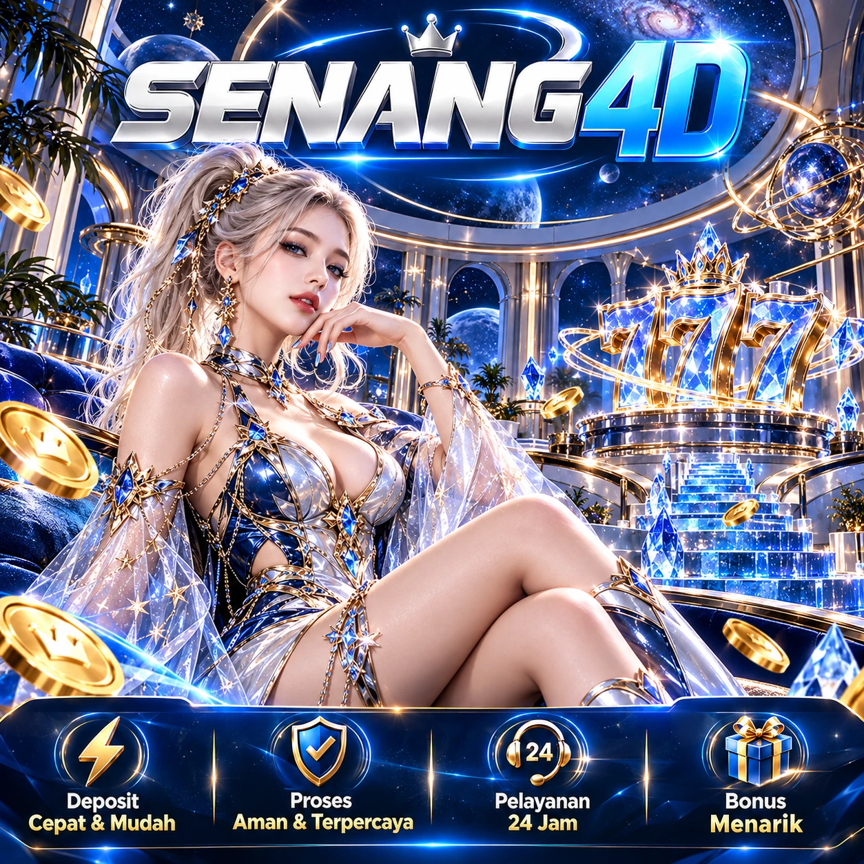 Ilustrasi resmi SENANG4D — Pusat Cara Main